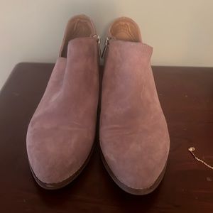 Lucky brand tan booties size 9.5